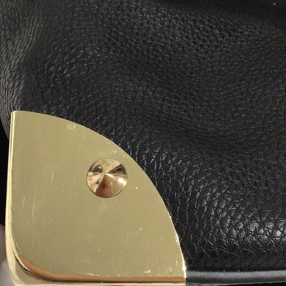 Dream Control Drawstring, Grommeted Shoulder Bag/Handbag, Black - Picture 12 of 13